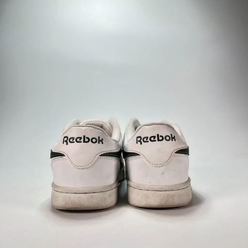 Reebok Smash Edge S White Black Leather Casual Low Top Sneakers Men's Size 11